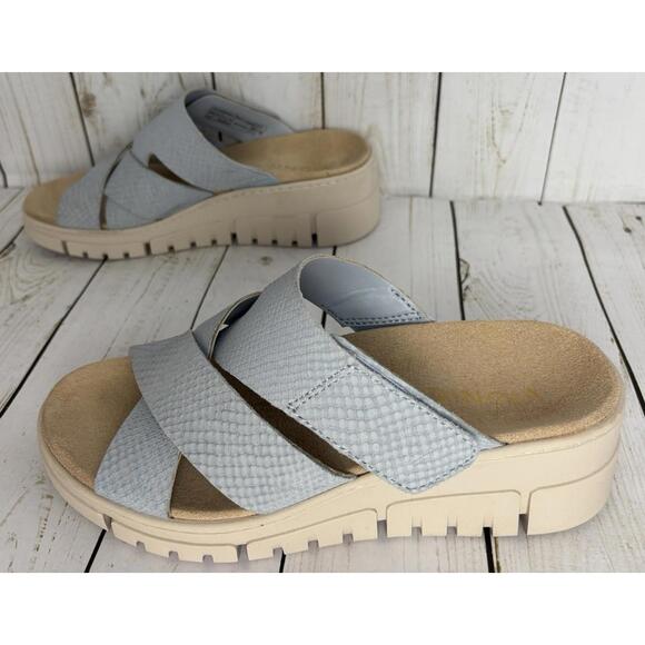 Vionic Uptown Sunset‎ Orthotic Supportive Slide Blue 6.5M - Picture 7 of 9